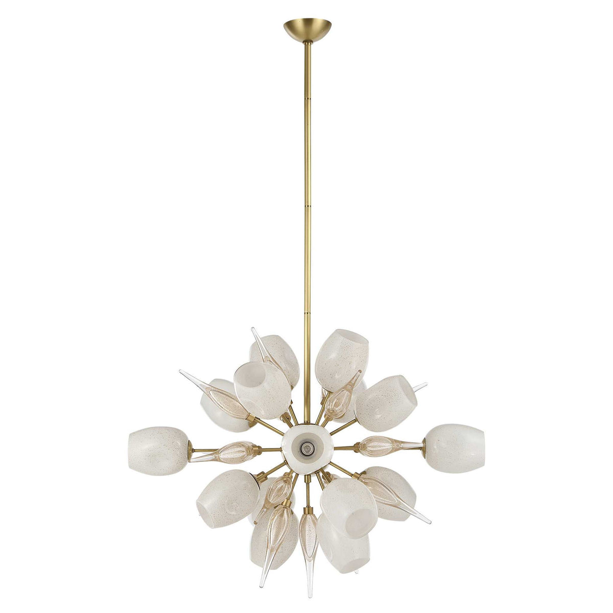 Casanova - Pendant - Bright Brass / White
