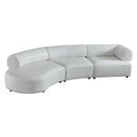 Stuart - Contemporary White Leather Left Facing Chaise Sectional Sofa by VIG Furniture - View 3