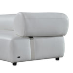 Stuart - Contemporary White Leather Left Facing Chaise Sectional Sofa by VIG Furniture - View 5