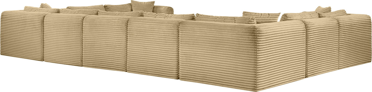 Shaggy - Fabric 9 Piece Modular U-Shaped Sectional