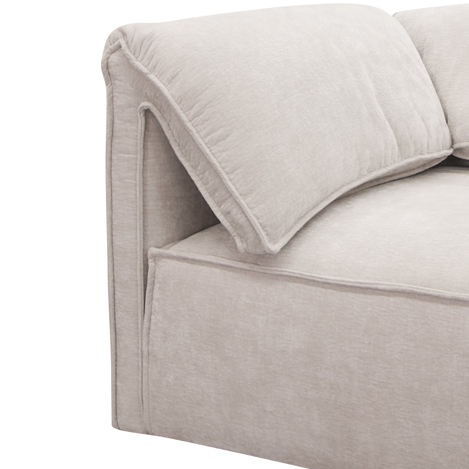 Gene - Modern Light Grey Fabric Modular Sectional Sofa-5-Piece Sectional by VIG Furniture - View 7