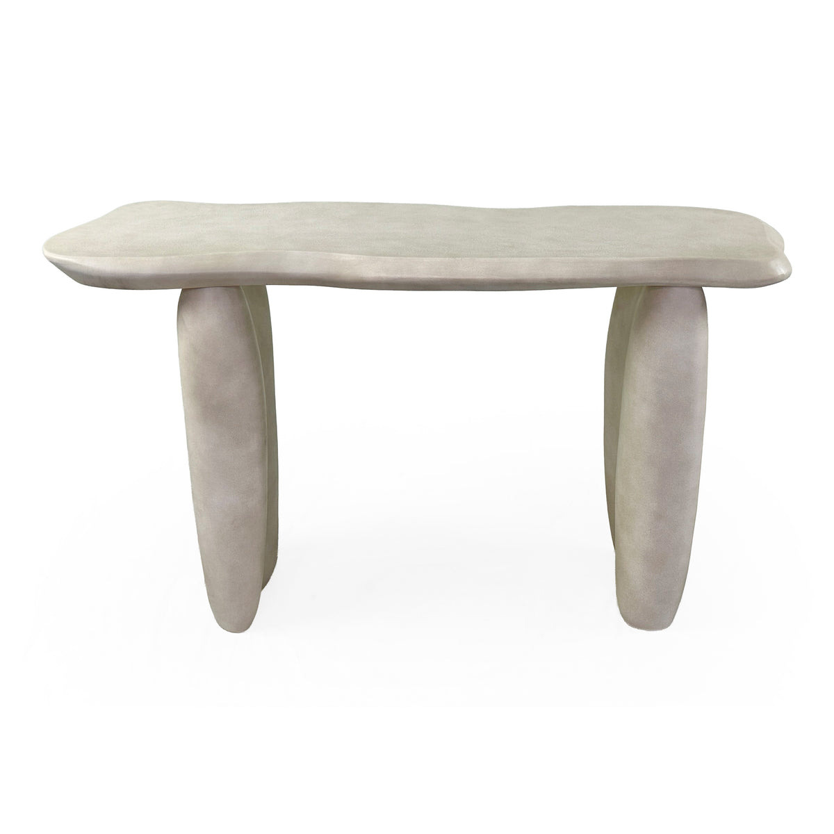 Nouveau Slone - Modern Beige Concrete Console Table by VIG Furniture - View 1