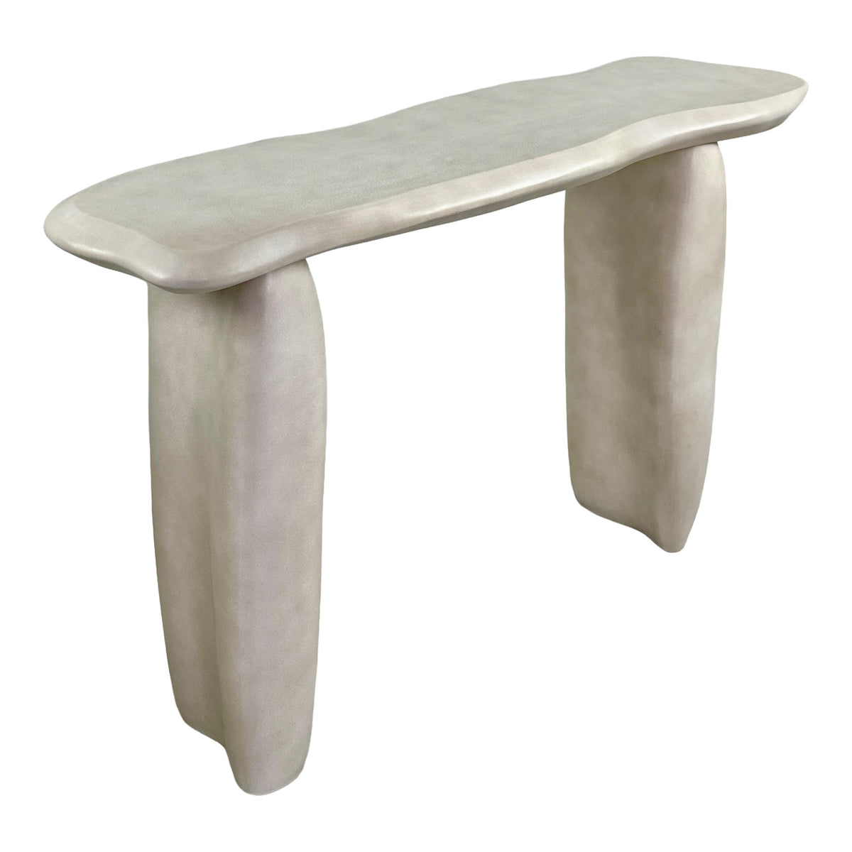 Nouveau Slone - Modern Beige Concrete Console Table by VIG Furniture - View 2