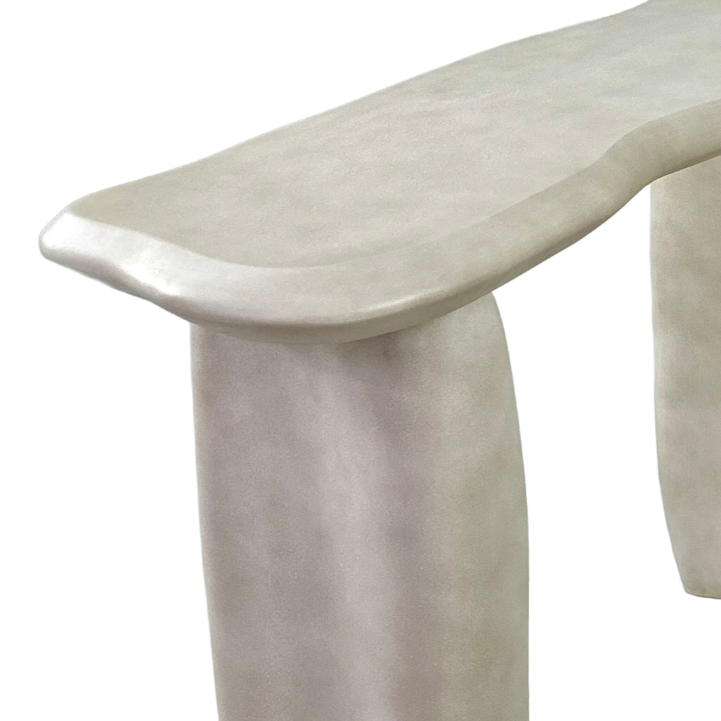 Nouveau Slone - Modern Beige Concrete Console Table by VIG Furniture - View 4