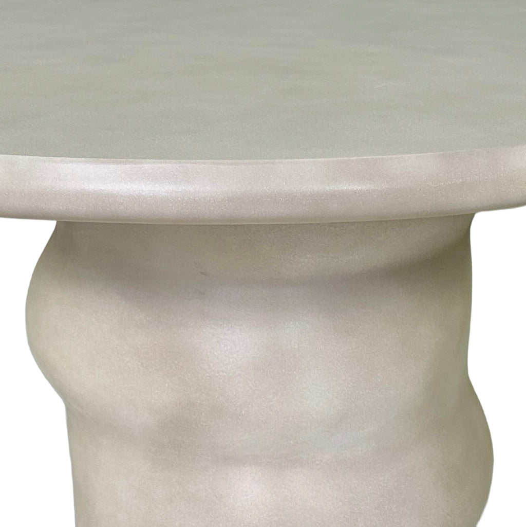 Nouveau Sosso - Modern Beige Round Concrete Dining Table by VIG Furniture - View 3