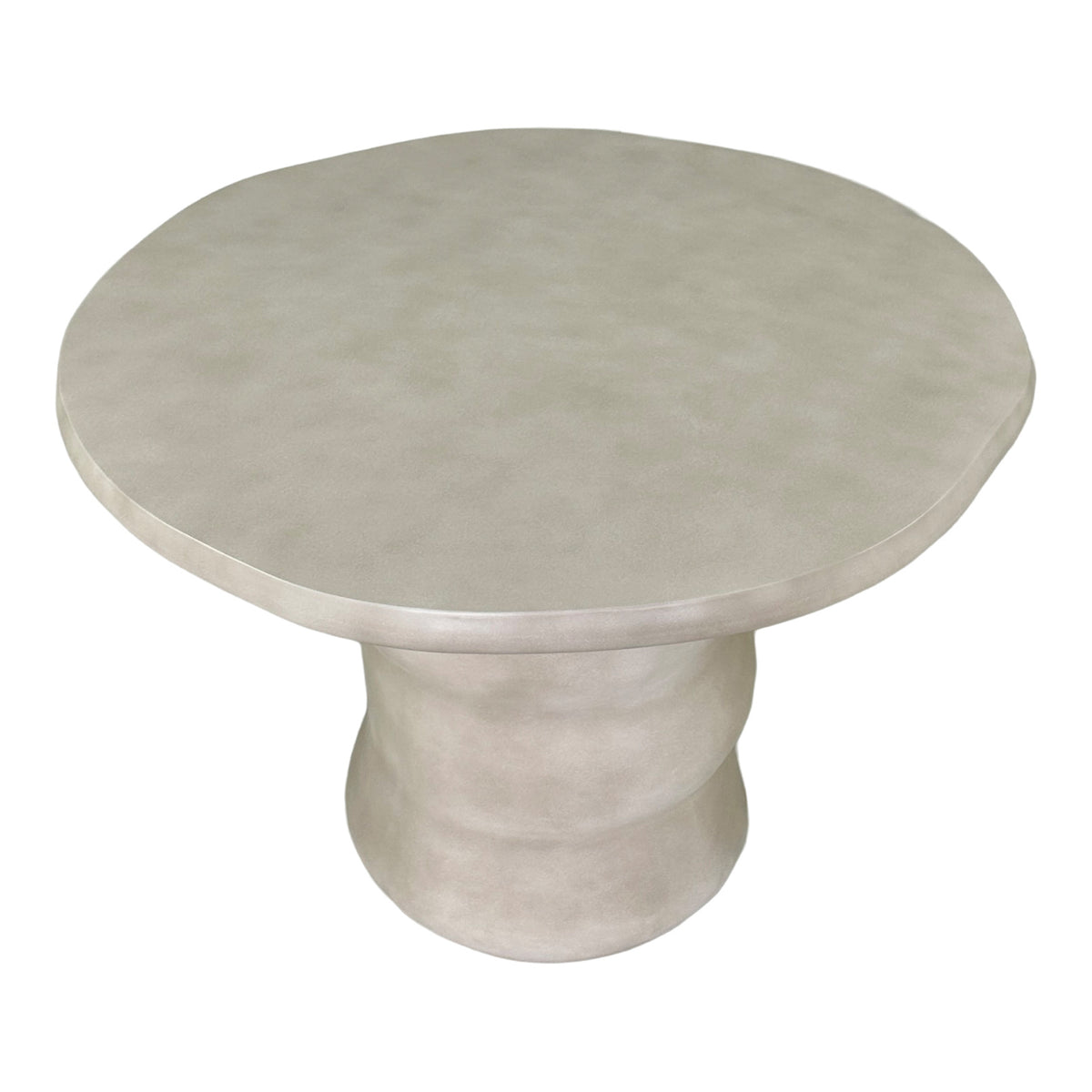 Nouveau Sosso - Modern Beige Round Concrete Dining Table by VIG Furniture - View 2