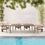 Relic - Outdoor Patio Dining Table - Weathered Eucalyptus