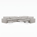 Nouveau Corinth - Modern Grey Fabric Sectional Sofa with 3 Power Recliners & Headrests by VIG Furniture - View 2