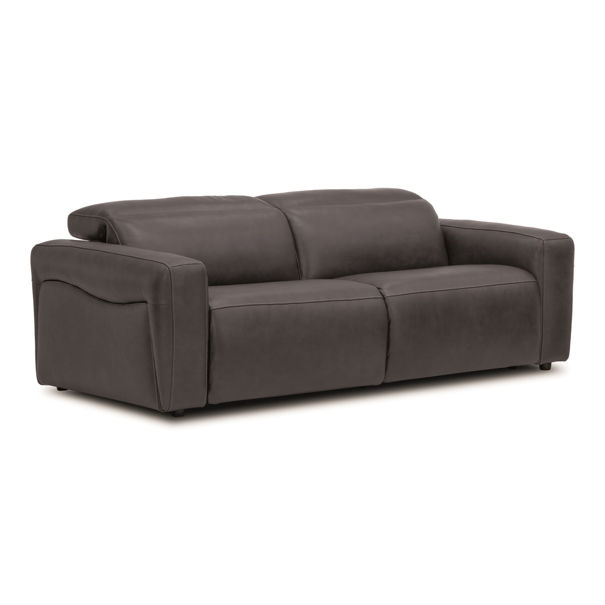 Nouveau Jessop - Modern Dark Grey Leather Sofa 2 Recliners by VIG Furniture - View 2