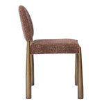 Nouveau Zagros - Modern Brick Red Fabric + Antique Brass Dining Chair (Set of 2) by VIG Furniture - View 2