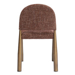 Nouveau Zagros - Modern Brick Red Fabric + Antique Brass Dining Chair (Set of 2) by VIG Furniture - View 4