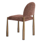 Nouveau Zagros - Modern Brick Red Fabric + Antique Brass Dining Chair (Set of 2) by VIG Furniture - View 3