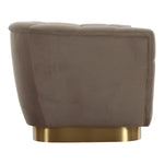 Granby - Glam Taupe Fabric and Gold Loveseat by VIG Furniture - View 3