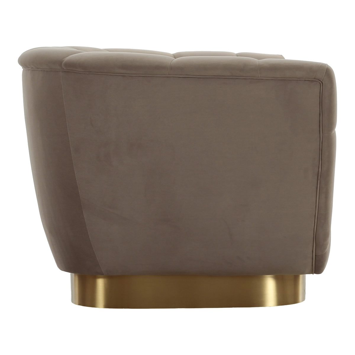 Granby - Glam Taupe Fabric and Gold Loveseat by VIG Furniture - View 3