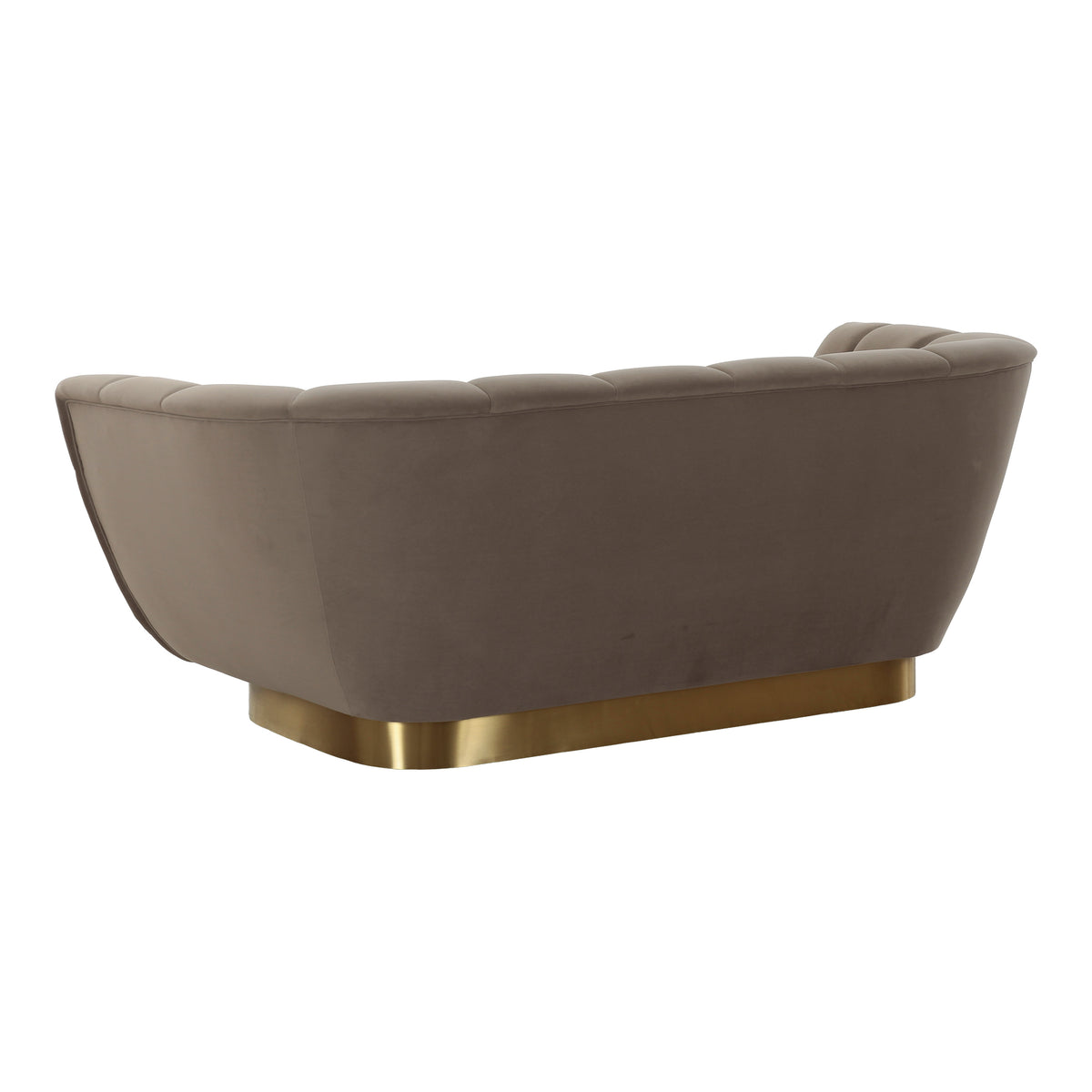 Granby - Glam Taupe Fabric and Gold Loveseat by VIG Furniture - View 4