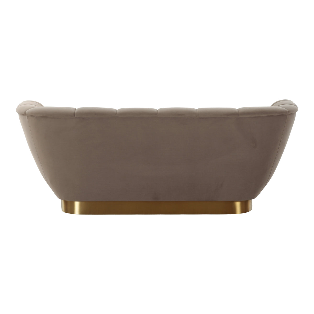 Granby - Glam Taupe Fabric and Gold Loveseat by VIG Furniture - View 5