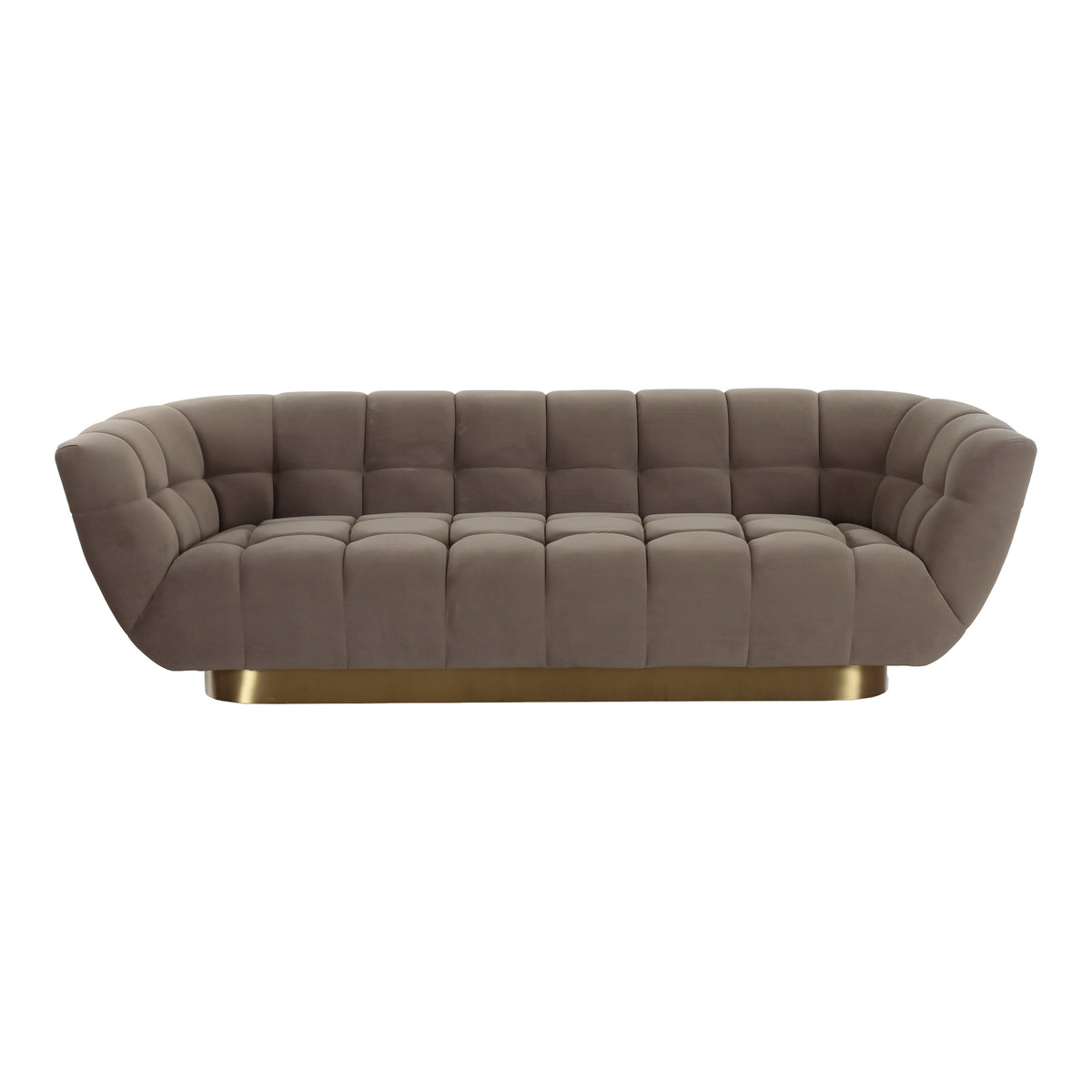 Granby - Glam Taupe Fabric and Gold Fabric Sofa by VIG Furniture - View 1