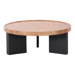Nouveau Reza - Modern Burl + Black Nesting Coffee Table Set by VIG Furniture - View 5