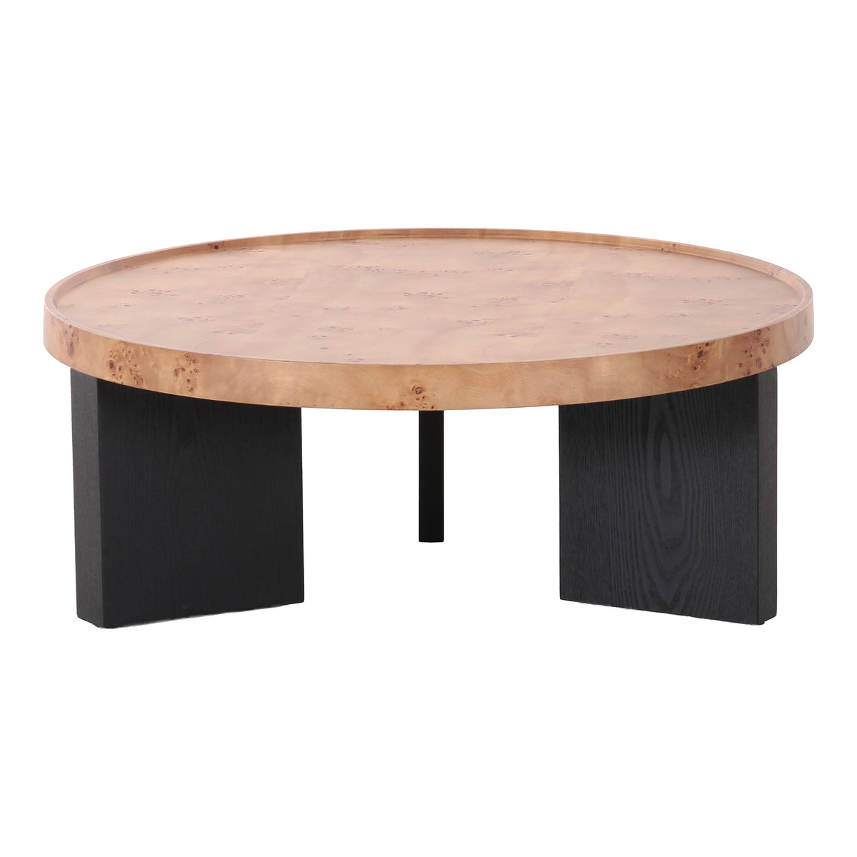 Nouveau Reza - Modern Burl + Black Nesting Coffee Table Set by VIG Furniture - View 5