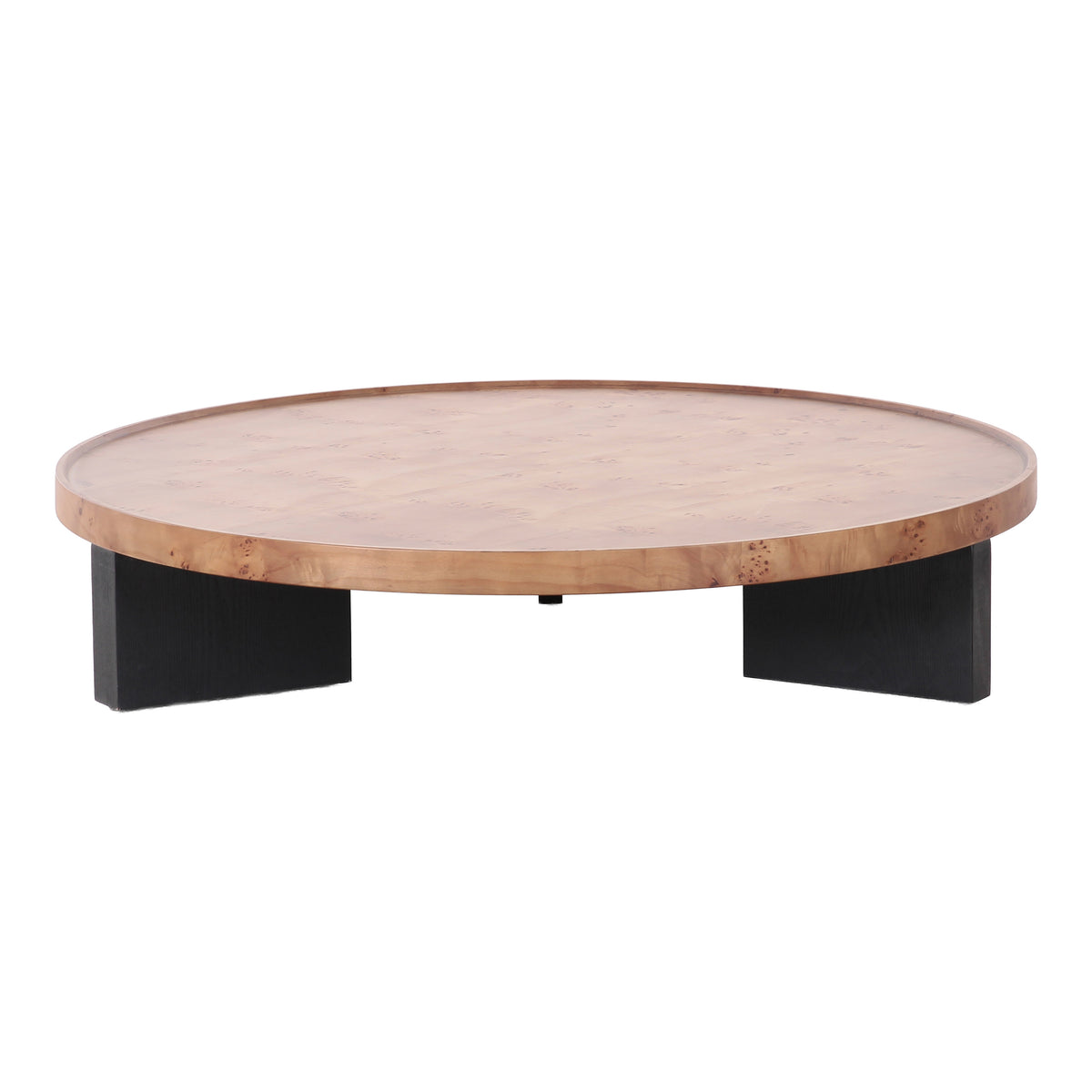 Nouveau Reza - Modern Burl + Black Nesting Coffee Table Set by VIG Furniture - View 4