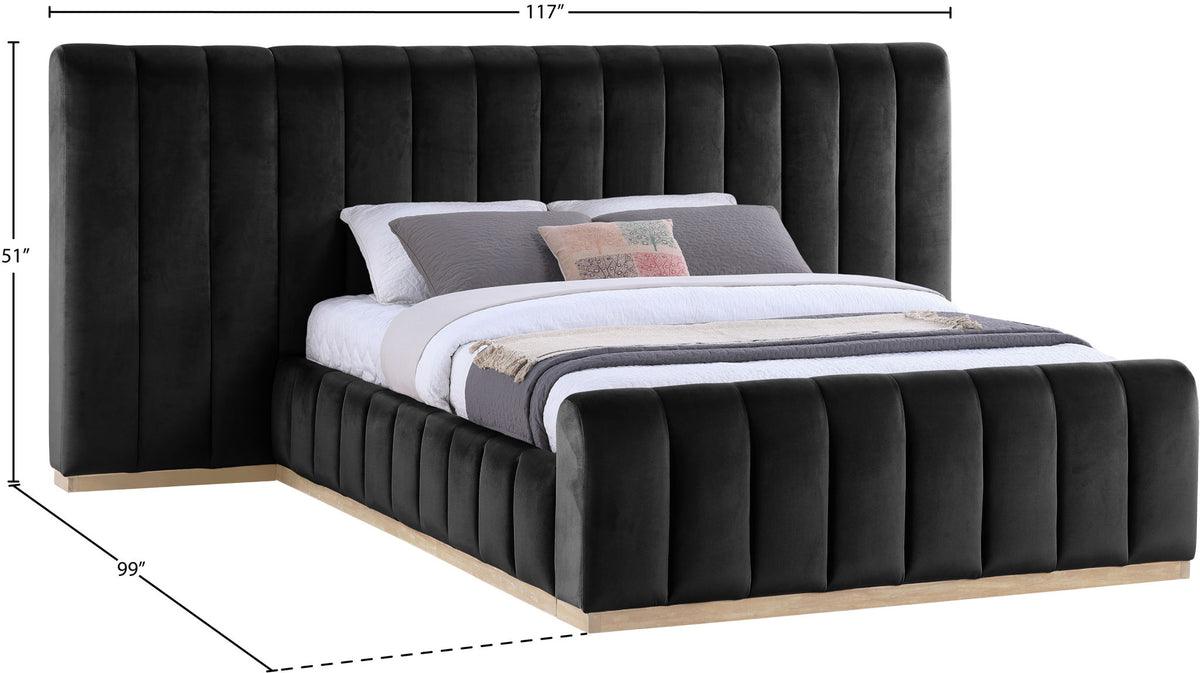 Amara - Velvet Upholstered Bed