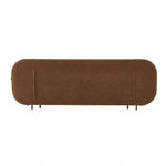 Nouveau Braun - Modern Brown Fabric Bed w/ Glass Tables by VIG Furniture - View 3