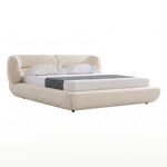 Eastern King Nouveau Pasha - Modern Cream Fabric Bed by VIG Furniture - View 2