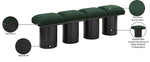 Pavilion - 4 Piece Modular Bench With Black Base