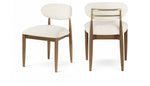 Riccio - Fabric Dining Side Chair (Set of 2) - Walnut Frame