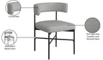 Rivage - Durable Dining Chair With Black Frame (Set of 2)