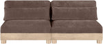 Turin - Chenille Fabric Upholstered Modular Sectional - Brown