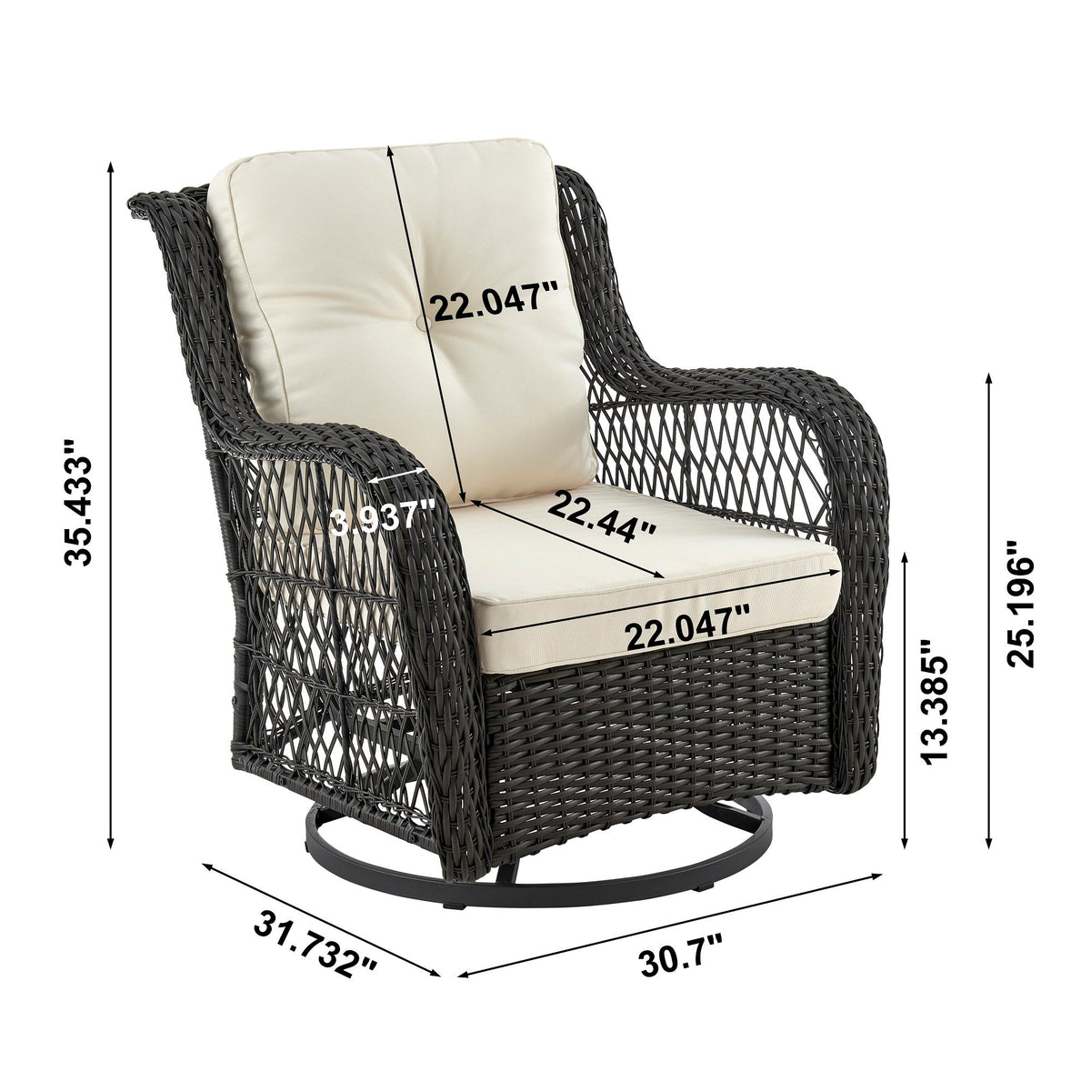 Manhattan Fruttuo - 3-Piece Conversation Set