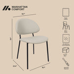 Manhattan Haven - Vegan Leather Metal Side Chair (Set of 4)