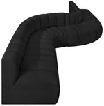 Arc - Boucle Fabric 8 Piece Curved Modular Sofa