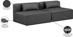 Cube - Modular 2 Seat Armless Sofa