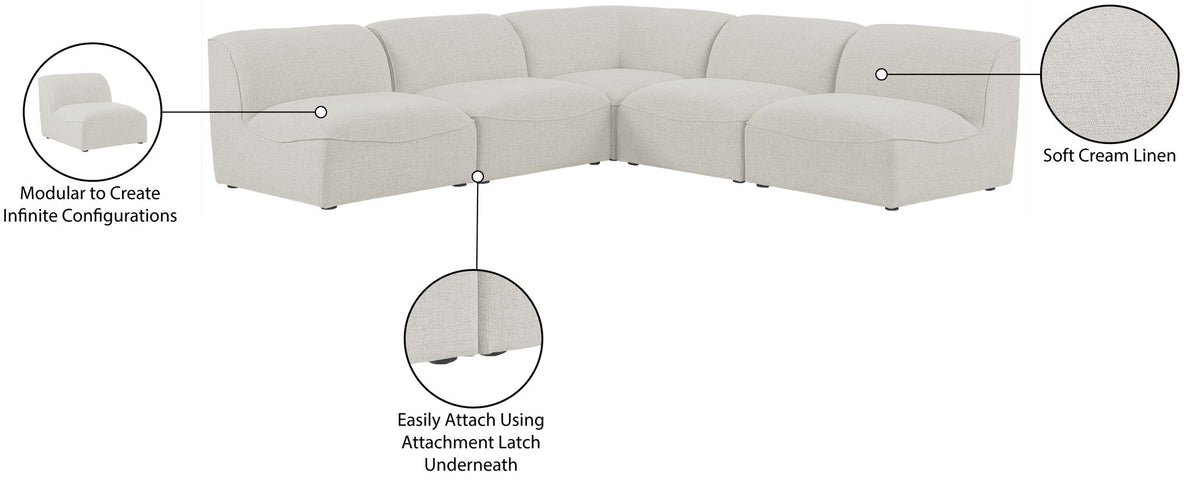 Miramar - 5 Piece Modular Sectional