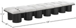 Pavilion - 14 Piece Modular Bench With Black Base