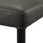 Meriam - Full Back Top Grain Leather Upholstered Metal Dining Chairs (Set of 2)
