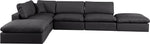 Comfy - 6 Piece Faux Leather Modular Sectional