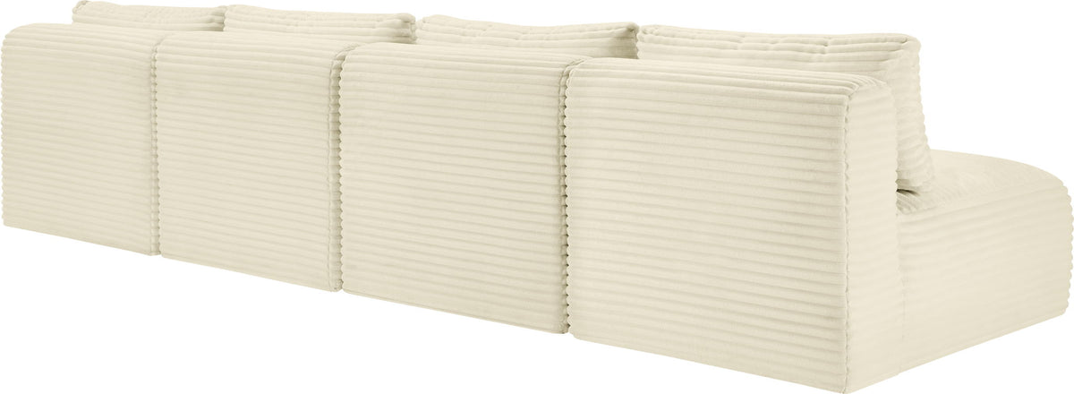 Shaggy - 4 Seat Modular Armless Sofa