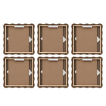 Garden Mist - Framed Canvases (Set of 6) - Gold / Pink