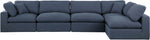 Comfy - 5 Piece Linen Modular Sectional
