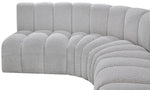 Arc - Boucle Fabric 7 Piece U-Shaped Modular Sofa