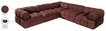 Orin - Velvet 5 Piece Modular Corner Sectional
