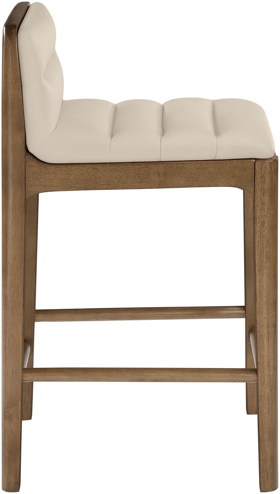 Ellis - Vegan Leather Upholstered Counter Stool (Set of 2) - Brown Base