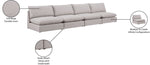 Mackenzie - Modular Sofa Armless - 4 Seats