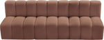 Arc - Faux Leather 3 Seats Modular Sofa