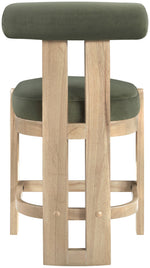 Arienzo - Velvet Performance Fabric Upholstered Counter Stool (Set of 2)