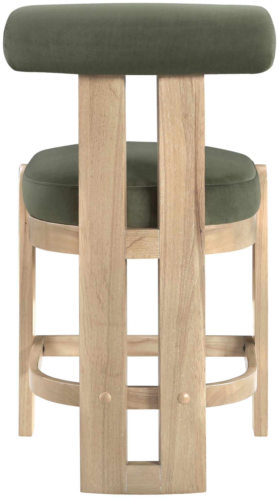 Arienzo - Velvet Performance Fabric Upholstered Counter Stool (Set of 2)