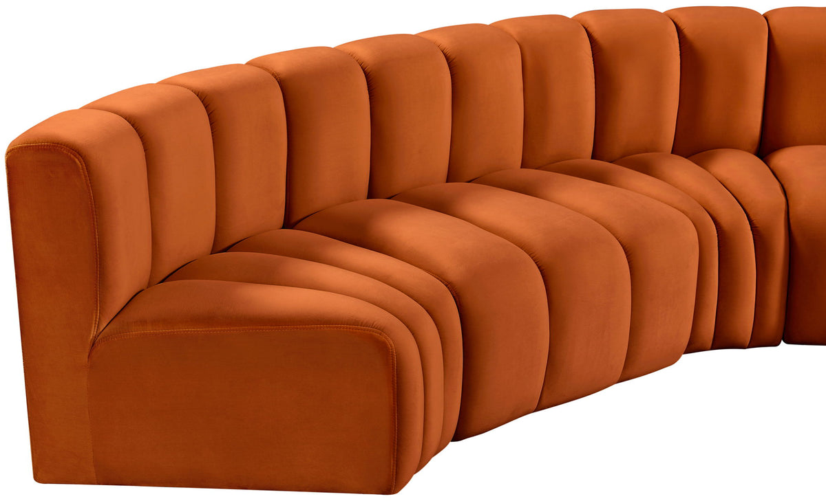 Arc - Velvet 6 Piece Modular Sofa